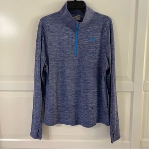 Under Armour semi-fitted 1/4 zip mock neck top 7422